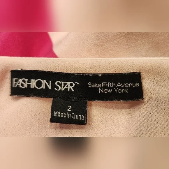 Sax Fifth Ave Nikki Paul's One Shoulder Dress Size 2 - Picture 5 of 5